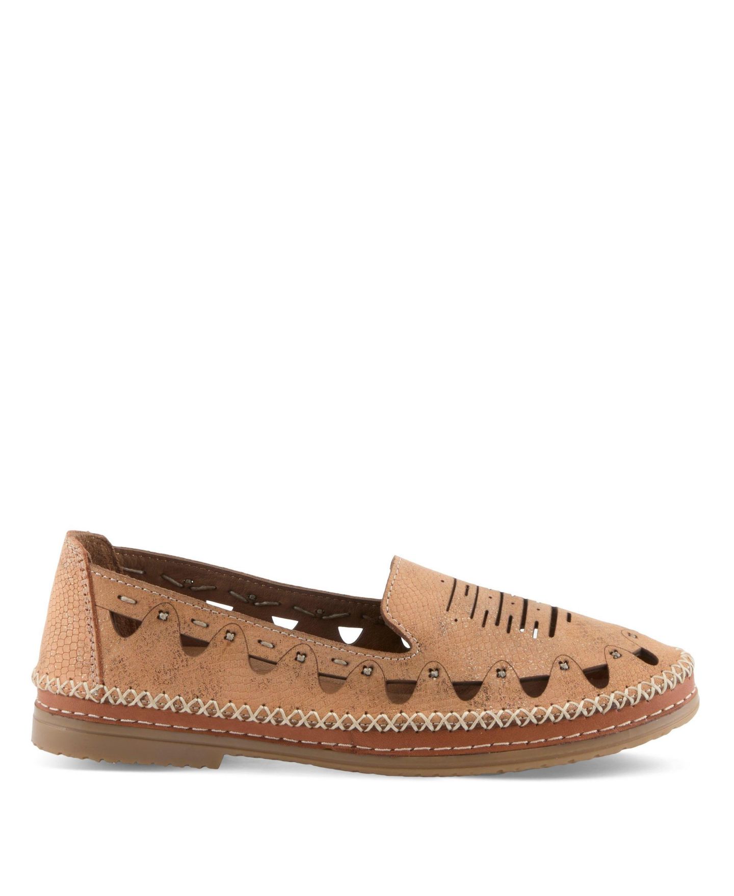Женские балетки Spring Step Anoura Slip-On with Breathable Laser-Cut Detail, цвет: Персиковый — фото 2