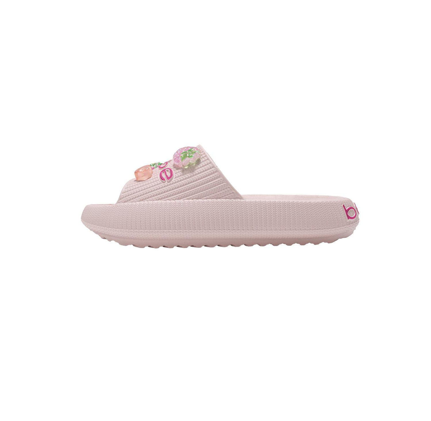 Big Girls EVA Slide - Lightweight Comfy Slide Sandals with Fruit Charms