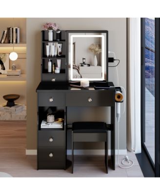 Elegant Modern Wooden Nightstand with 3 Drawers Neutral Finish Bedside Table for Bedroom Living Room