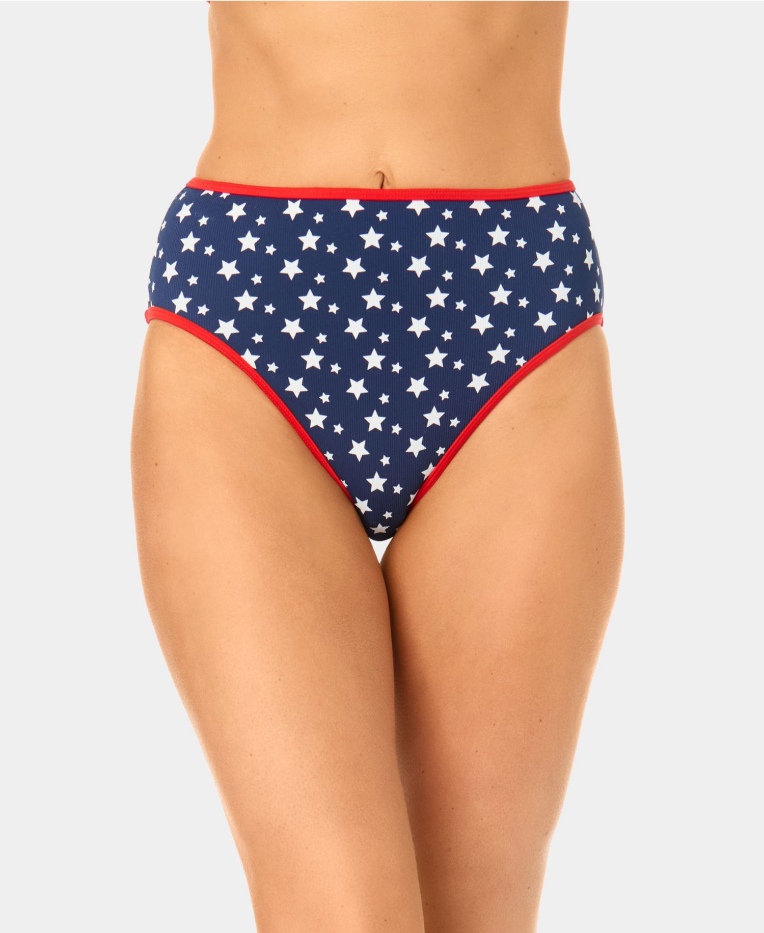 Women's Starstruck Mini Rib High-Waist Swim Bottoms