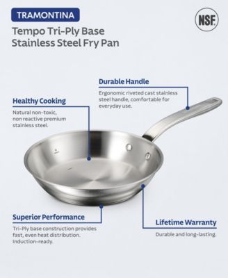 Tempo Tri-Ply Base Stainless Steel 8" Small Frying Pan