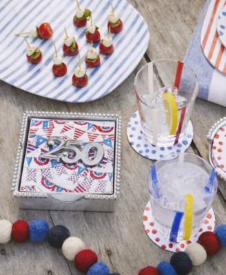 Aluminum 250 Beaded 5.75" Napkin Box Set