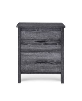 Versatile Neutral Nightstand with Storage Space Modern Bedroom Furniture Bedside End Table