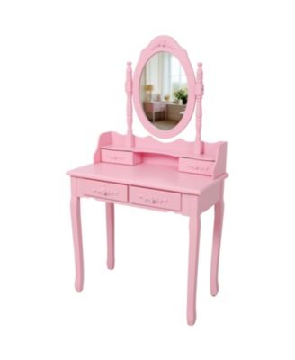 Stylish Coffee Table with 2 Drawers Finish Modern Living Room Center Table with Storage