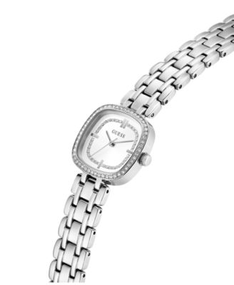 Women's Quartz Silver-Tone Stainless Steel Analog Watch, 25mm