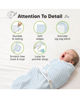 3pk Soothe Baby Swaddle, Organic Baby Swaddle Sleep Sacks, Newborn, Infant Swaddle Sack