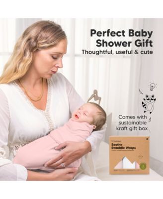 3pk Soothe Baby Swaddle, Organic Baby Swaddle Sleep Sacks, Newborn, Infant Swaddle Sack