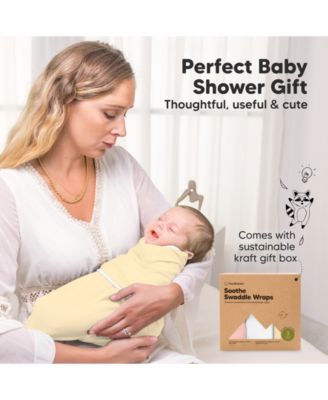 3pk Soothe Baby Swaddle, Organic Baby Swaddle Sleep Sacks, Newborn, Infant Swaddle Sack