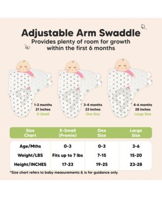 3pk Soothe Baby Swaddle, Organic Baby Swaddle Sleep Sacks, Newborn, Infant Swaddle Sack