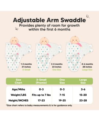 3pk Soothe Baby Swaddle, Organic Baby Swaddle Sleep Sacks, Newborn, Infant Swaddle Sack