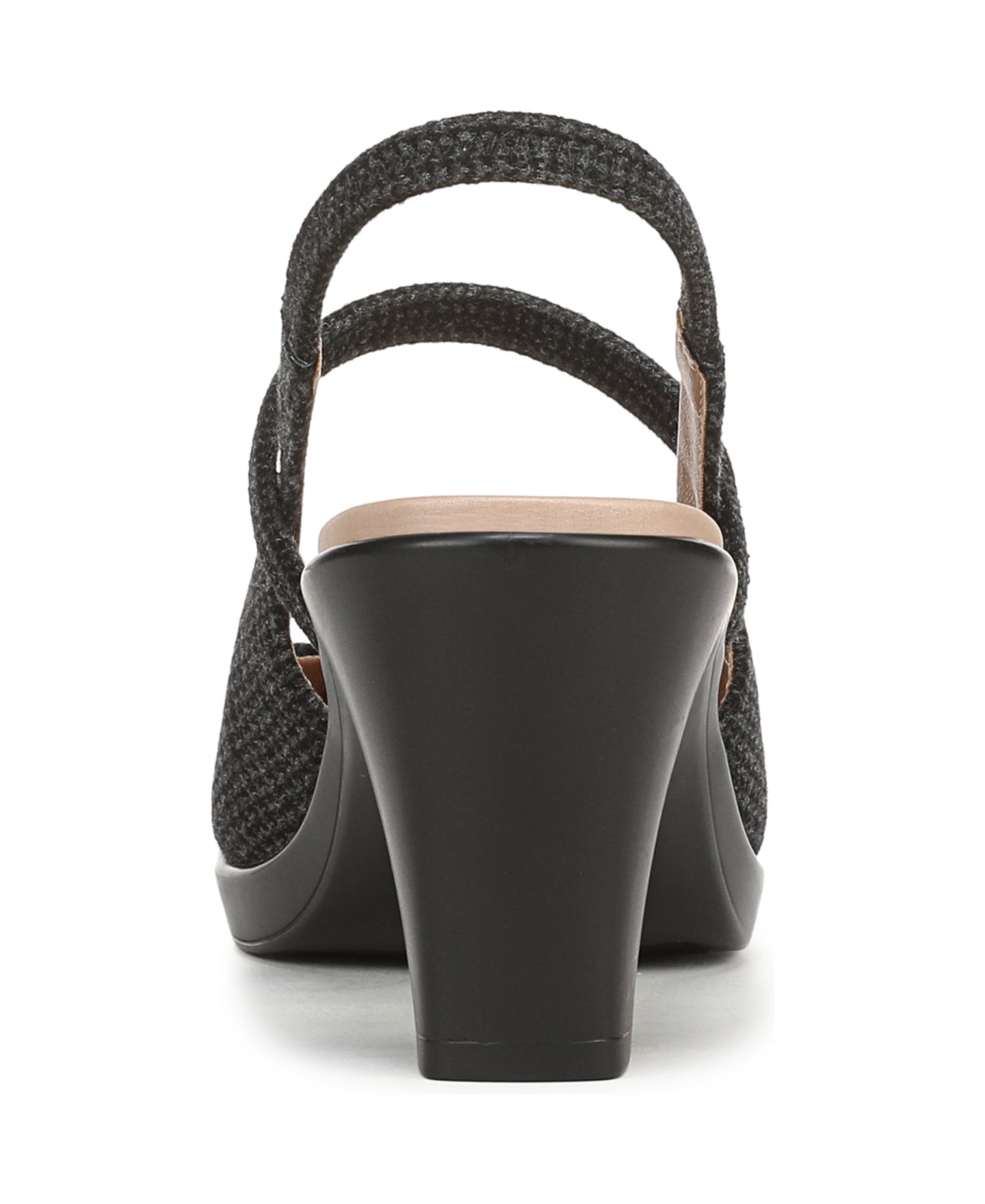 Женские туфли LifeStride Evoke Block Heel Slingback Pumps, цвет: Чёрный / Серая гусиная лапка — фото 3