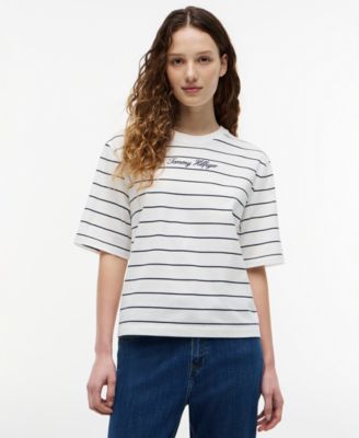 Women's Script Logo Crewneck Trapeze T-Shirt