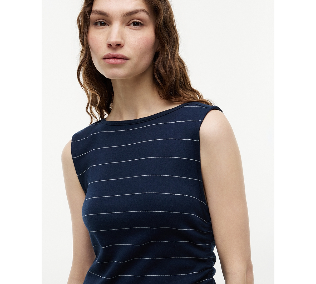 Tommy Hilfiger Women's Tie-Detail Boat Neck Midi Dress