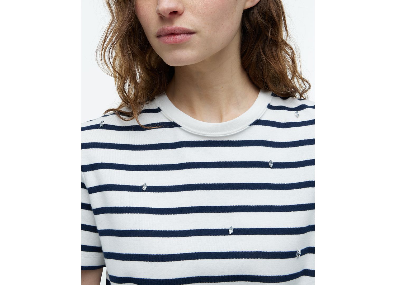 Women's Ribbed Crewneck T-Shirt