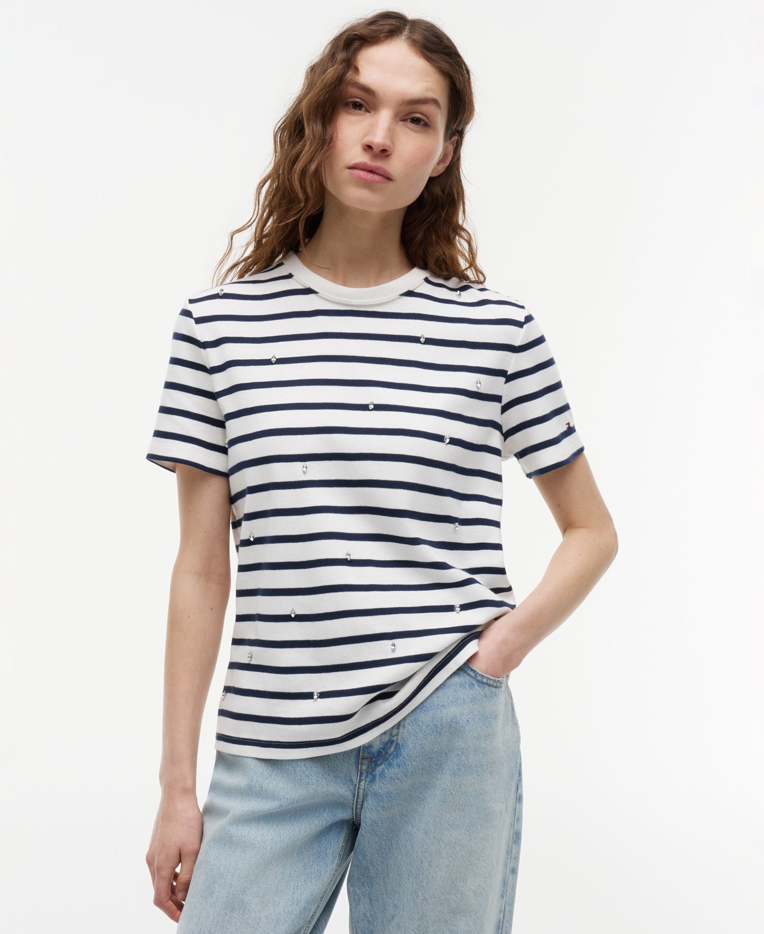 Women's Ribbed Crewneck T-Shirt