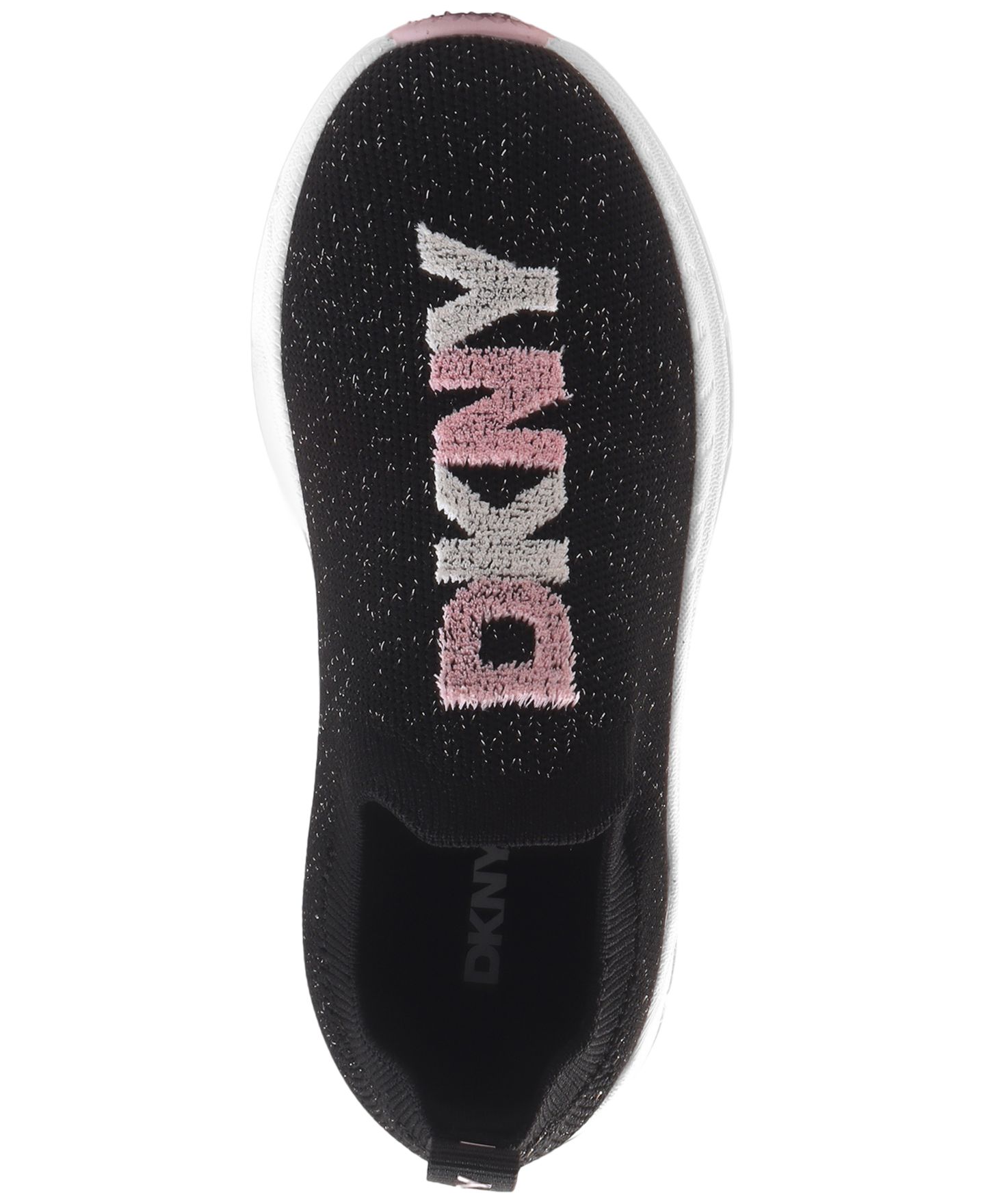 Детские кроссовки-слипоны DKNY Nur, цвет: Чёрный — фото 4