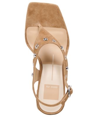 Women's Yves Studded Square Toe Thong Dress Sandals