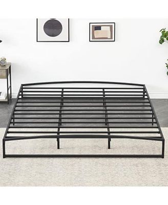 10in Metal Platform Bed Arched Headboard Footboard 1000lb Capacity