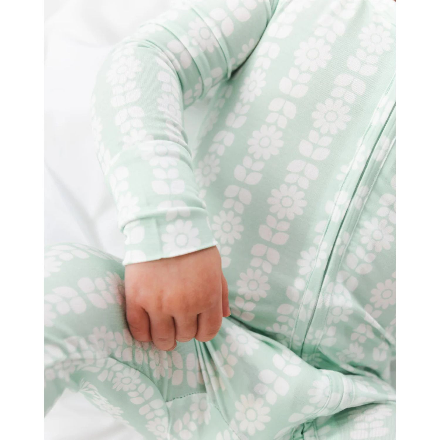 Baby Girls Mint Meadows Bamboo Sleeper