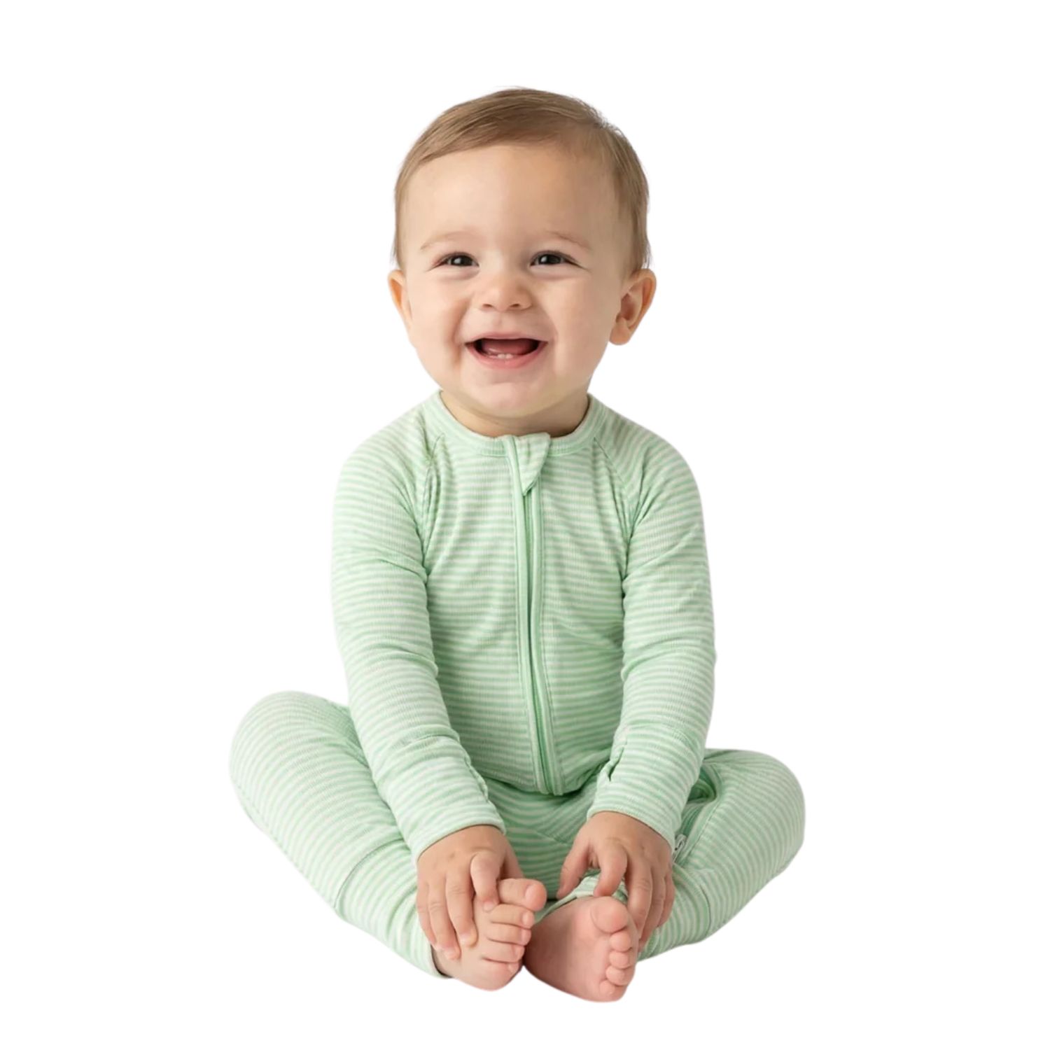 Boys Pear Stripe Bamboo Sleeper