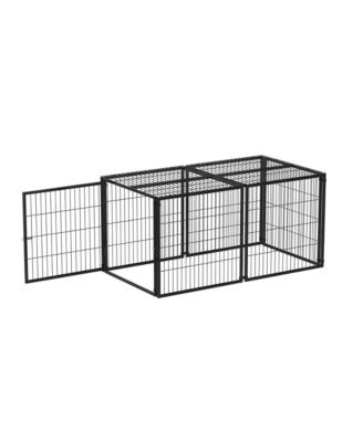 63.7" Large Dog Cage with Top, Indoor Pet Kennel for Medium Dogs and Puppies