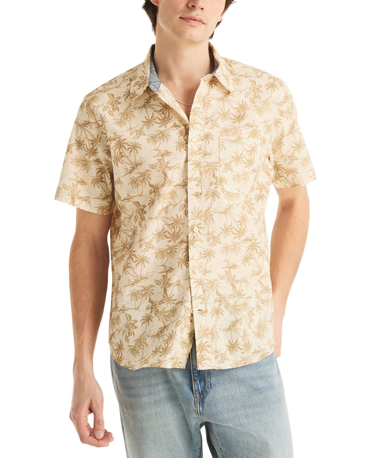 Nautica Men's Short-Sleeve Printed Shirt