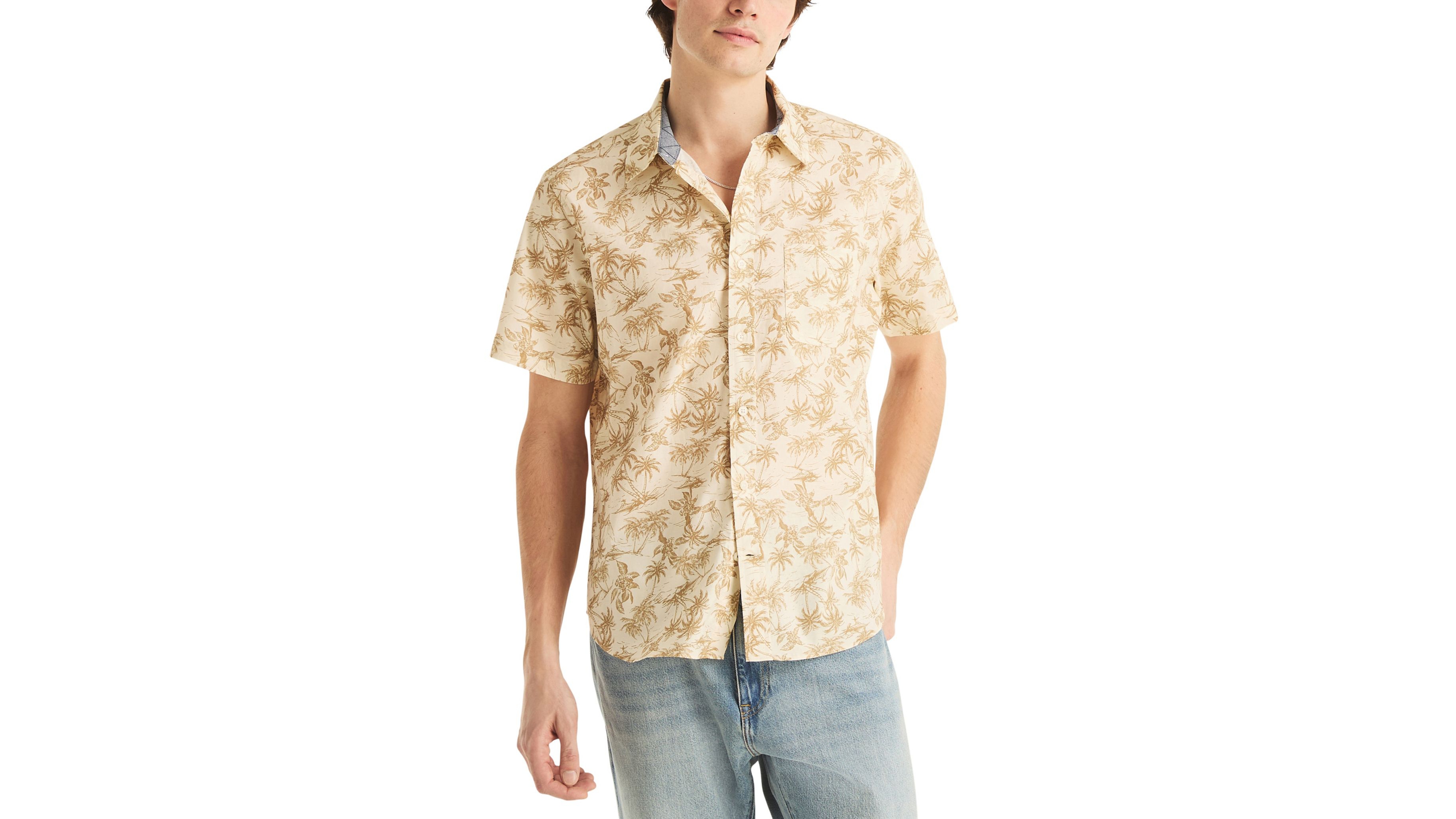 Nautica Men's Short-Sleeve Printed Shirt