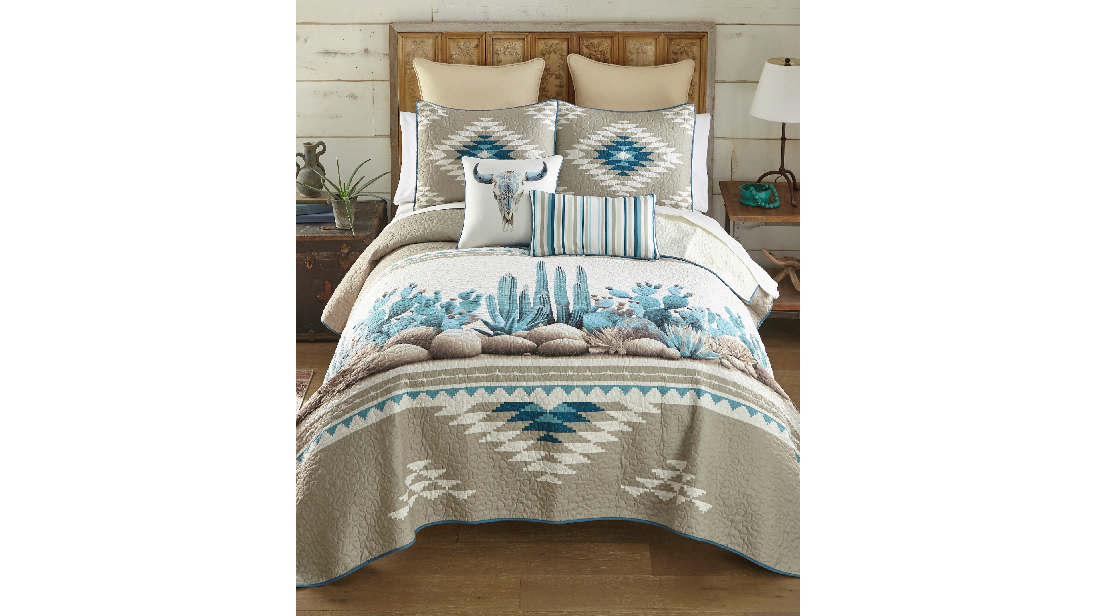 Donna Sharp Cacti Soft 3-Pc. Quilt Set, Queen