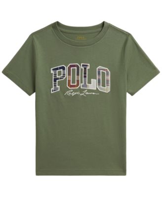 Boys' 2-7 Madras-Logo Jersey T-Shirts