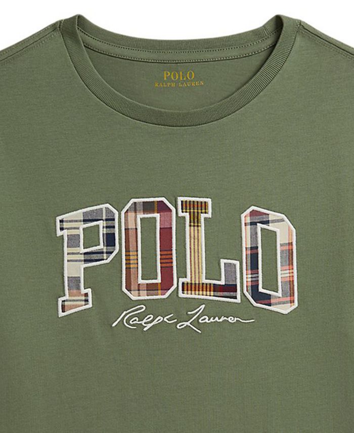 Polo Ralph Lauren Boys 8 20 Madras Logo Jersey T Shirts