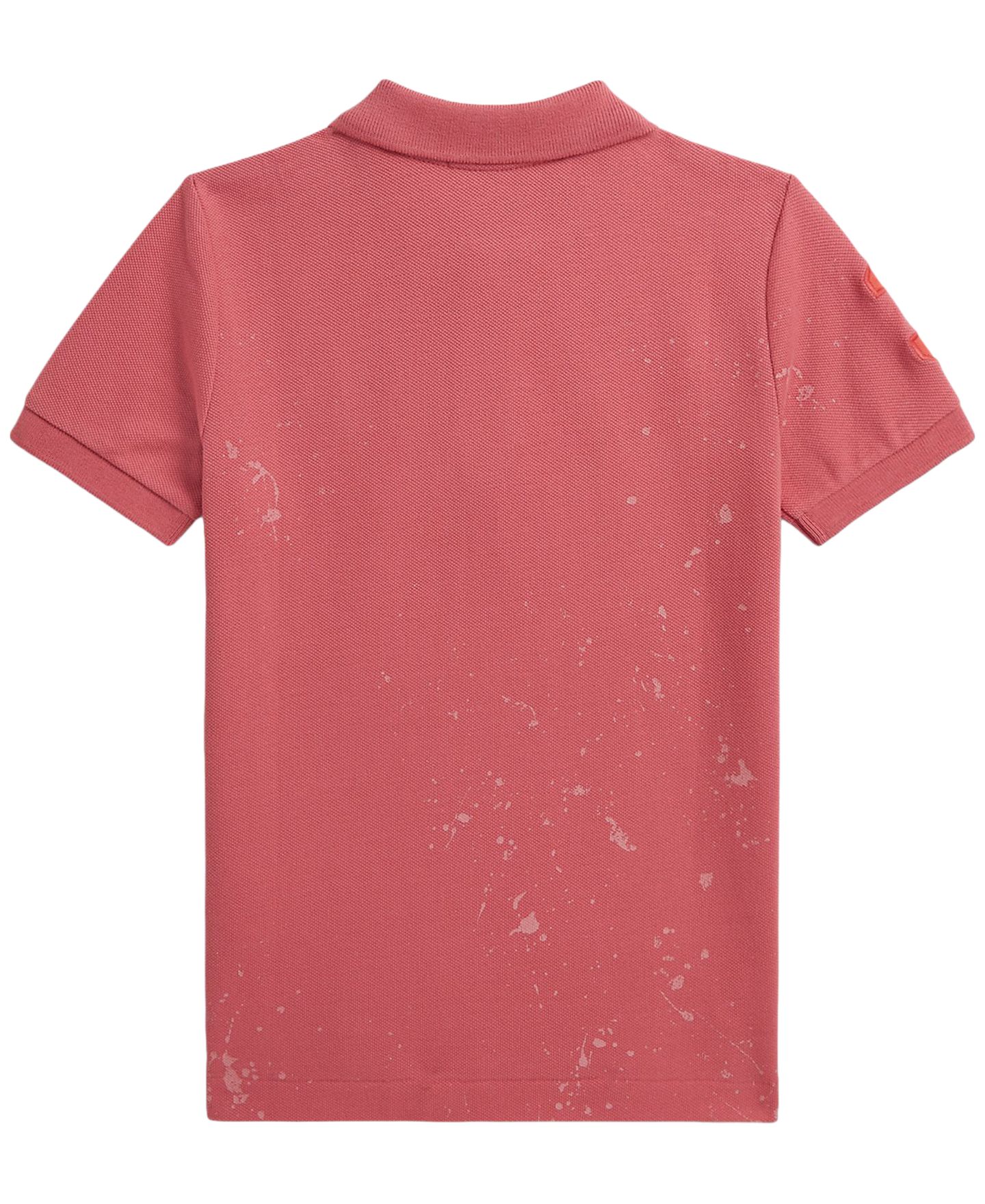 Поло Polo Ralph Lauren Big Pony Paint-Print Mesh Polo Shirt для мальчиков, цвет: Ягодный — фото 2
