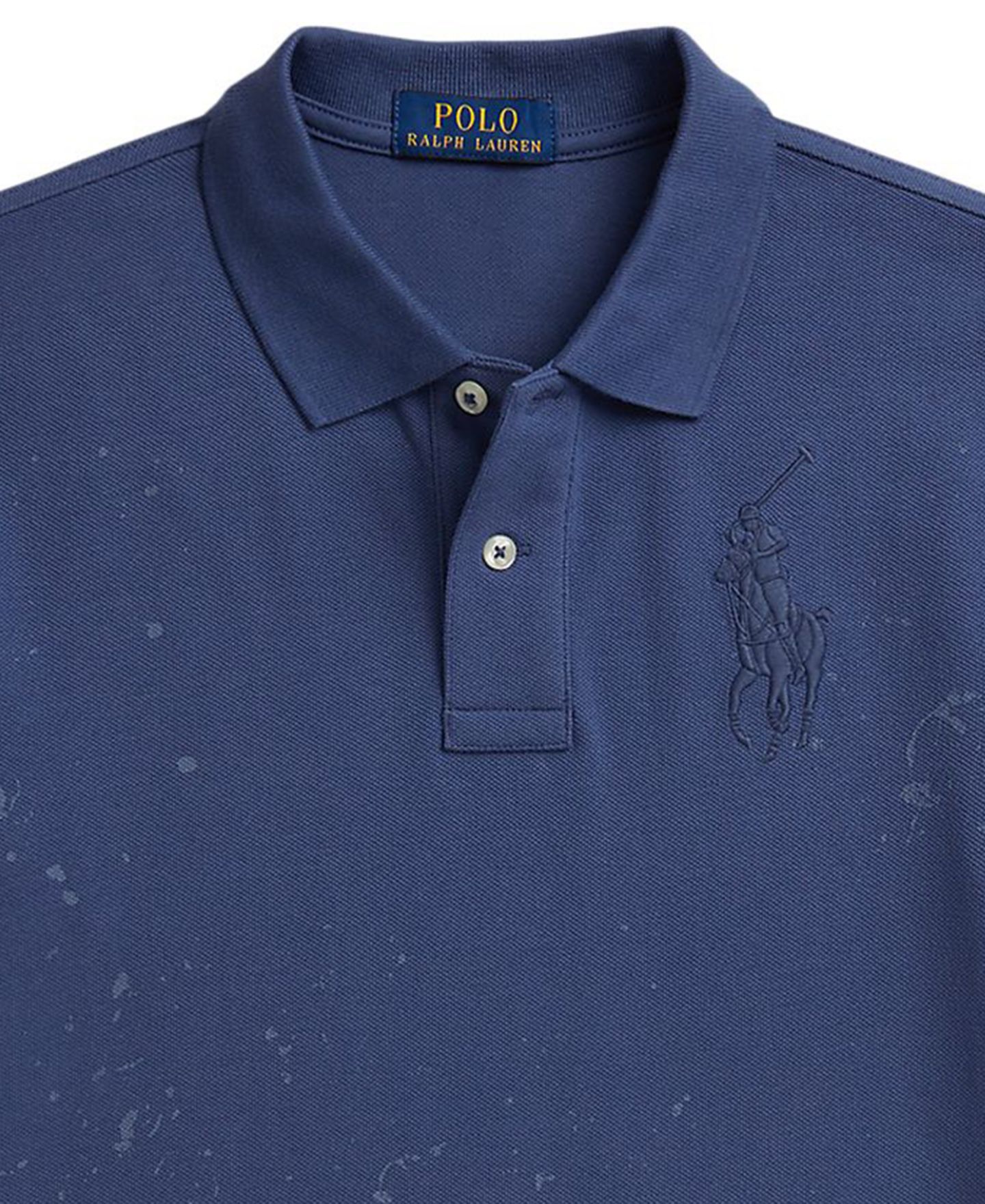Поло Polo Ralph Lauren Big Pony Paint-Print Mesh Polo для мальчиков, цвет: Королевский синий — фото 3