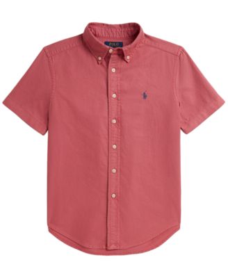 Boys' 8-20 Garment-Dyed Oxford Shirt
