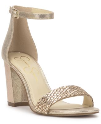 Women's Sahino Block Heel Rhinestone Dress Sandals