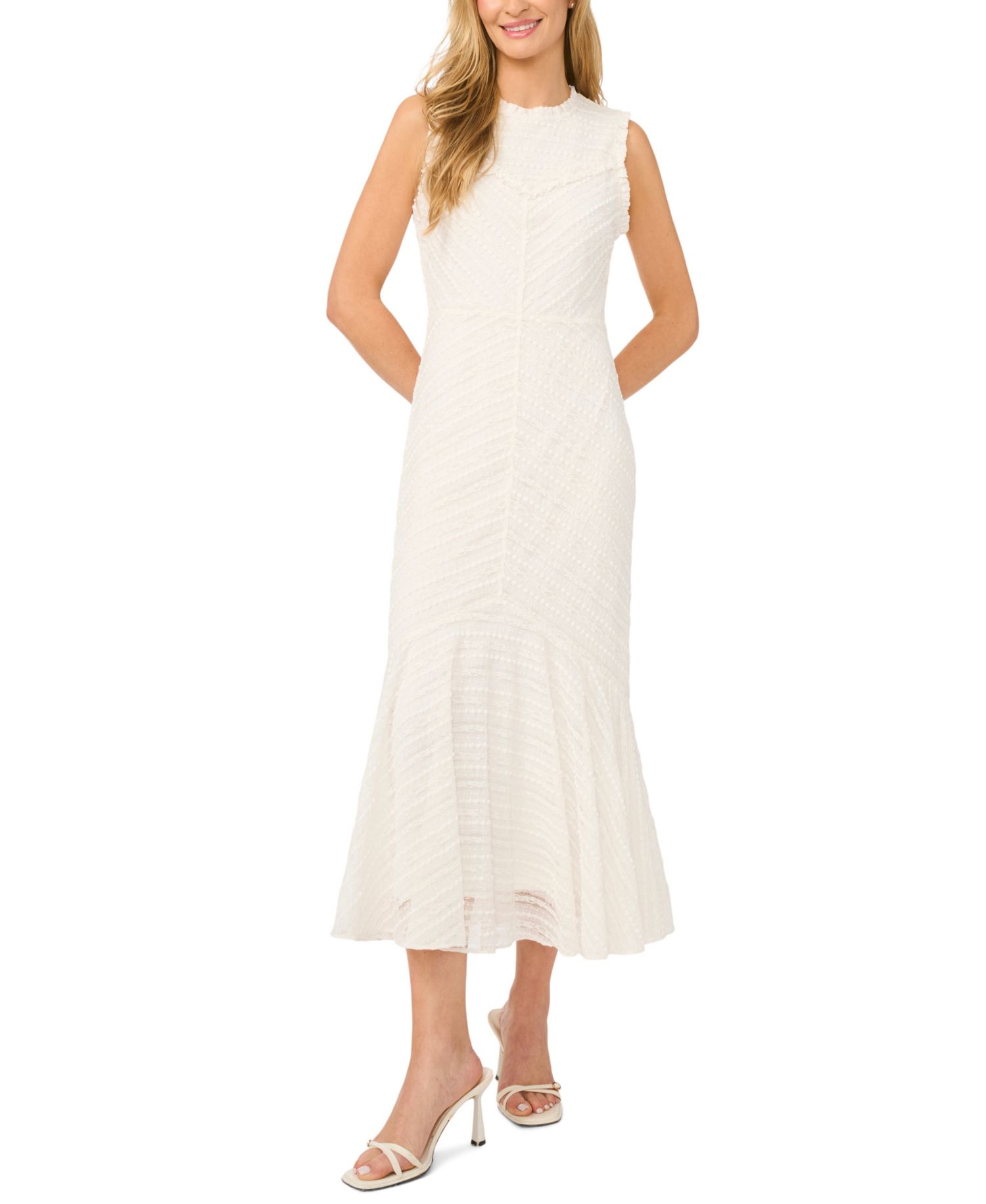 Women's Crewneck Sleeveless Midi Dress