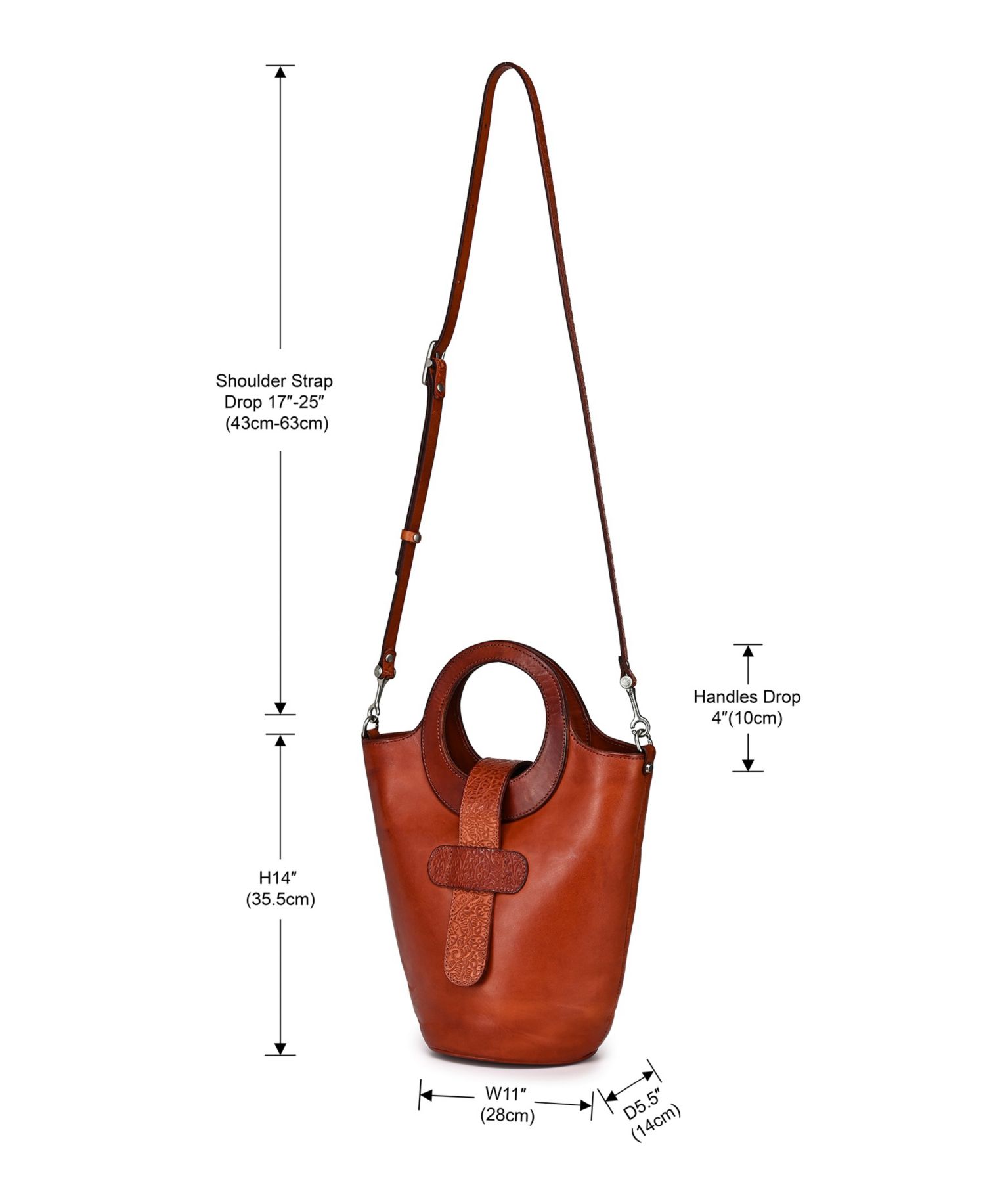 Lily Small Bucket Crossbody Handbag