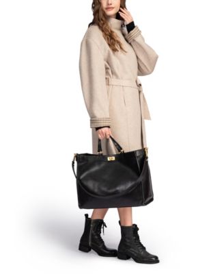 Ixia Jet Set Large Leather Tote Bag