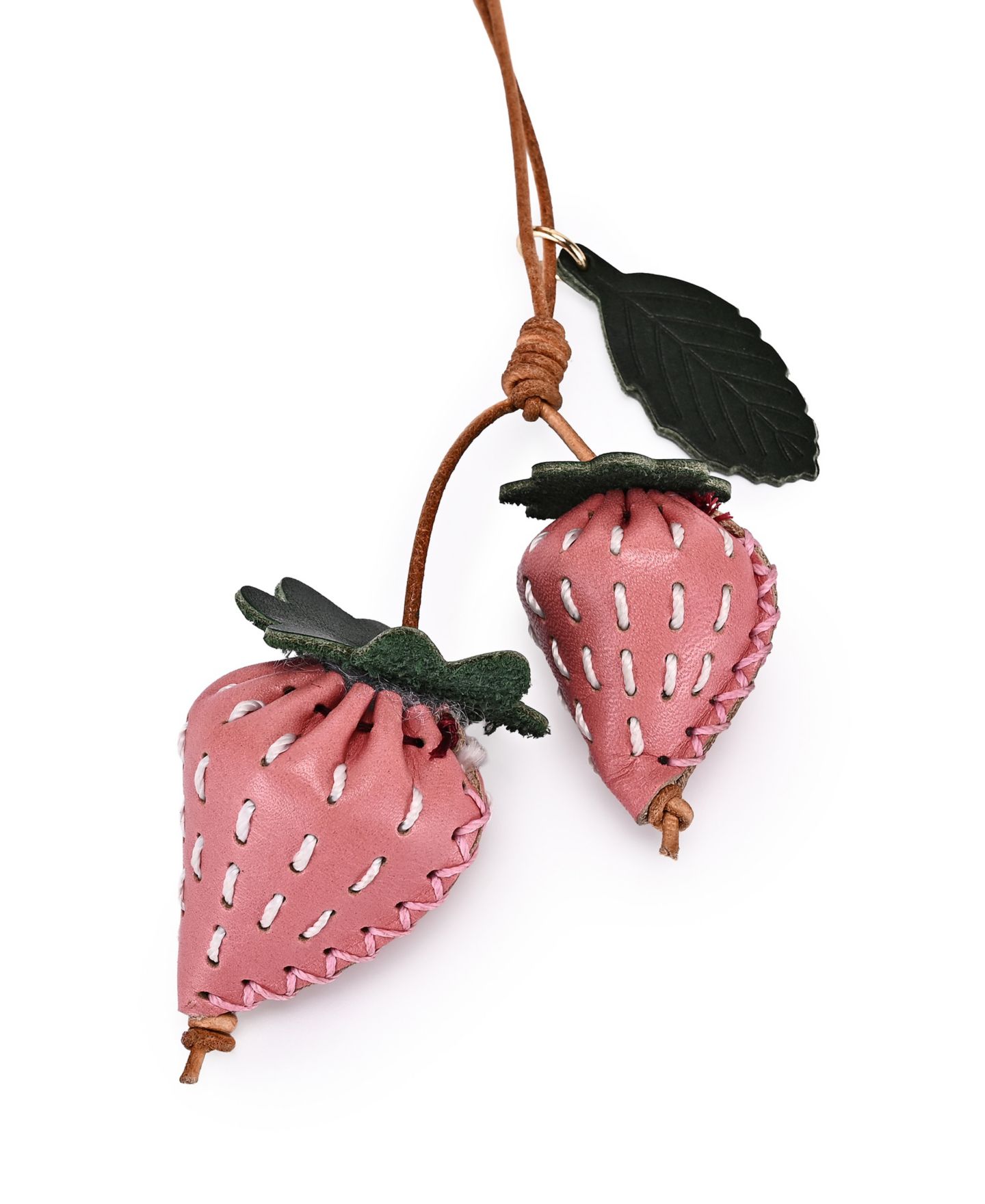 Женская сумка OLD TREND Strawberry Mini Handcrafted Botanical Fruit Charm, цвет: Розовый — фото 6