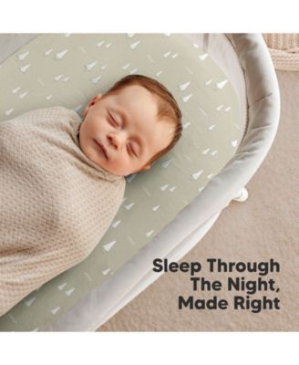 Bassinet Sheet for Baby Girls, Boys, 2-Pack Soothe Bassinet Fitted Sheets, Bedside Bassinet Mattress Sheet