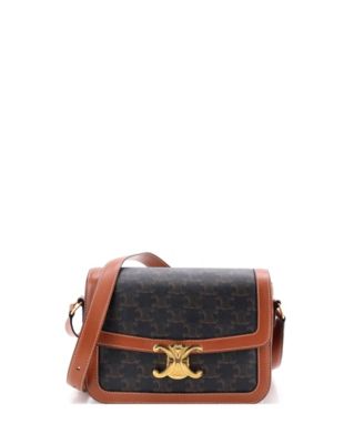 Medium Triomphe Shoulder Bag Triomphe Coated Canvas