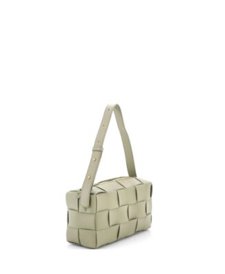 Brick Cassette Shoulder Bag Maxi Intrecciato Leather