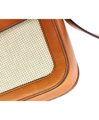 Medium Triomphe Shoulder Bag Canvas with Leather