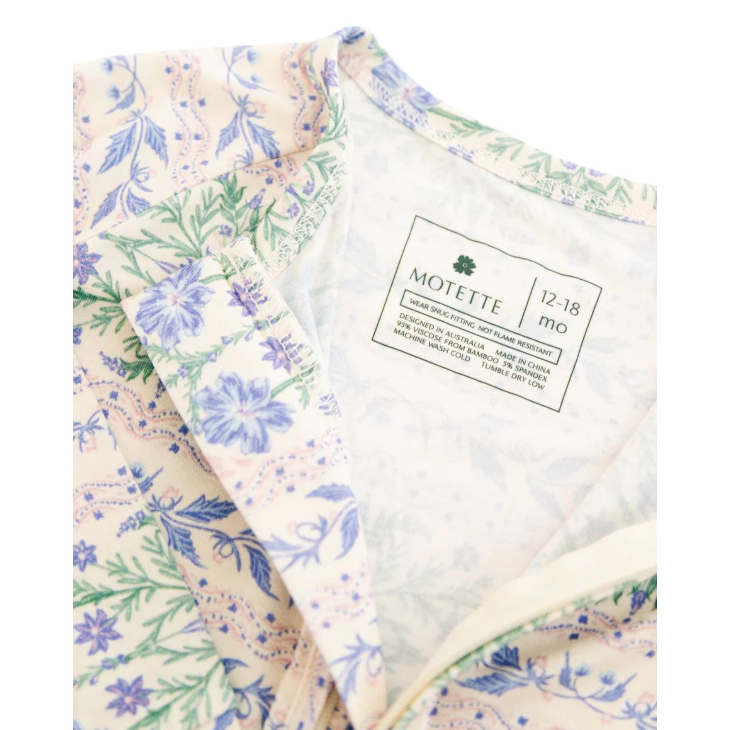 Baby Girl's Spring Cascade Bamboo Sleeper