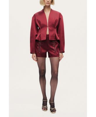 Women's Twin-Lace High-Waist Shorts