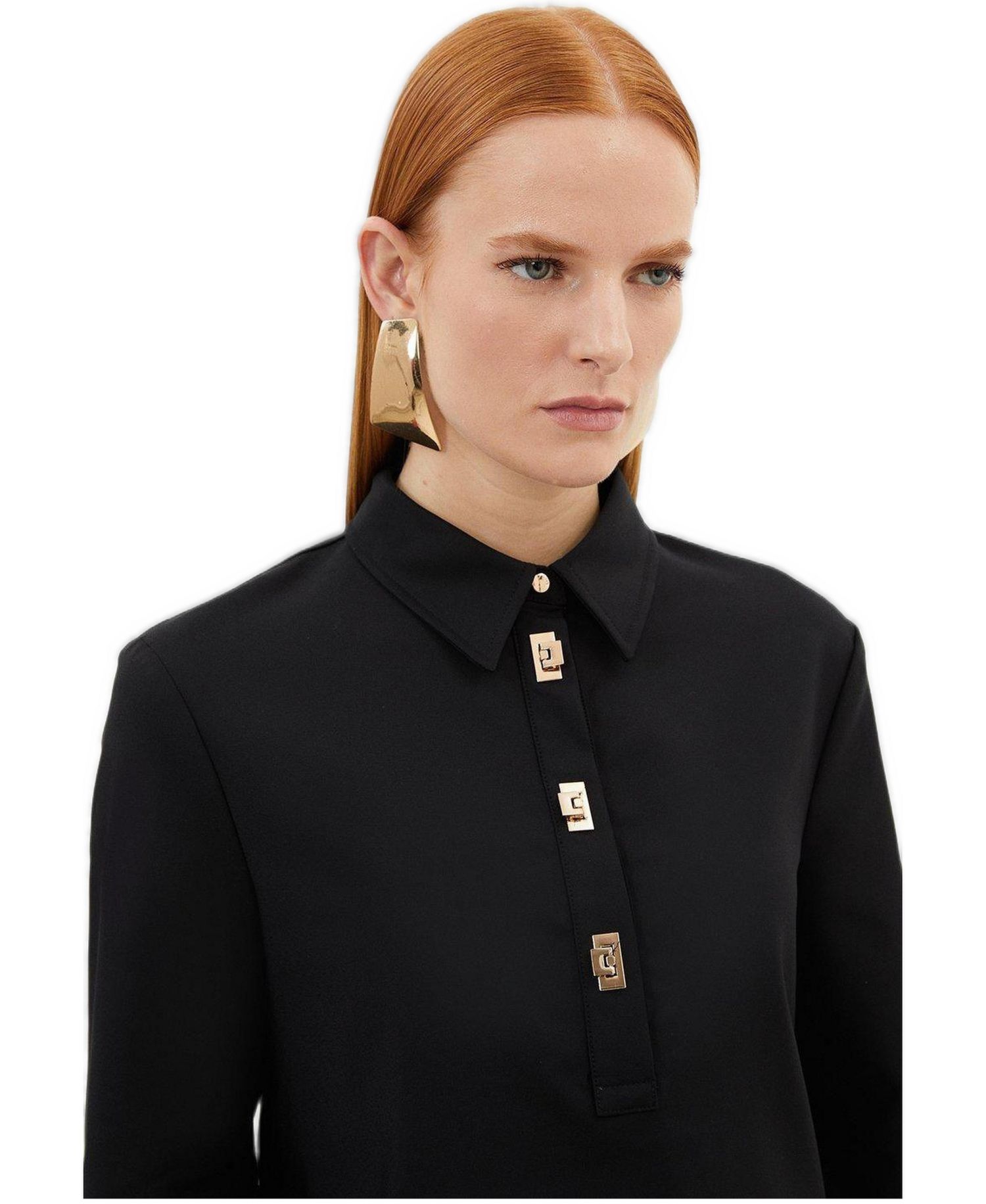 Women's Techno Cotton Gold Clasp Shirt