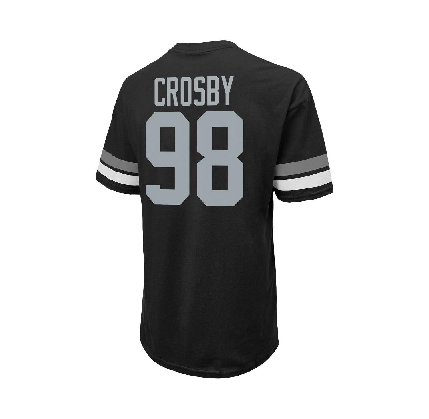 Men's Maxx Crosby Black Las Vegas Raiders Name & Number Oversize Fit T-Shirt