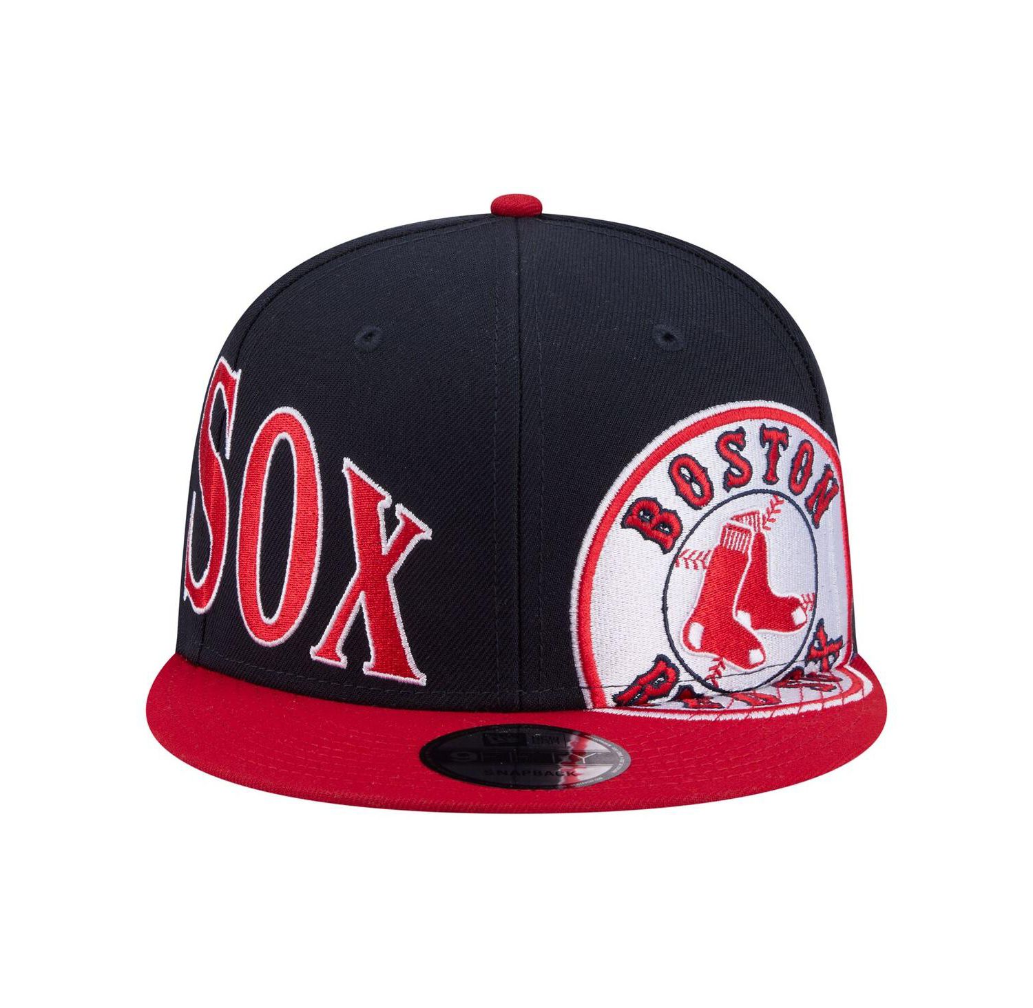 Men's Navy/Red Boston Red Sox Stretched Two-Tone 9FIFTY Adjustable Hat