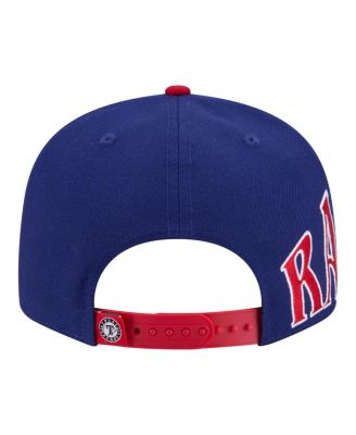 Men's Royal/Red Texas Rangers Stretched Two-Tone 9FIFTY Adjustable Hat