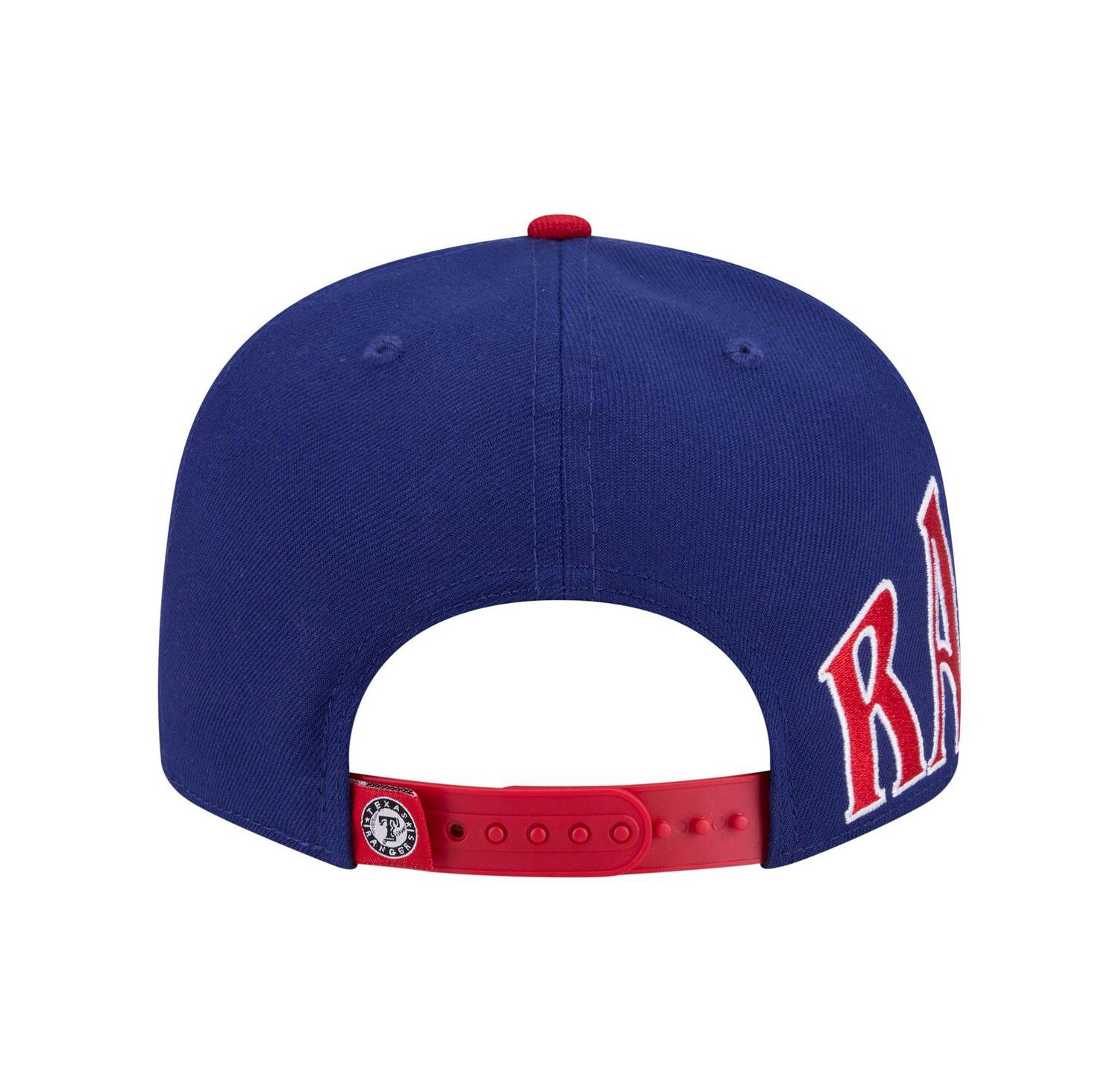 Men's Royal/Red Texas Rangers Stretched Two-Tone 9FIFTY Adjustable Hat