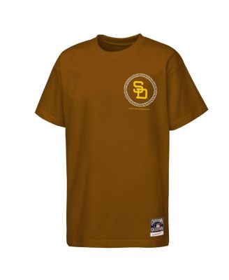 Big Boys and Girls Brown San Diego Padres Cooperstown Rodeo Rope T-Shirt